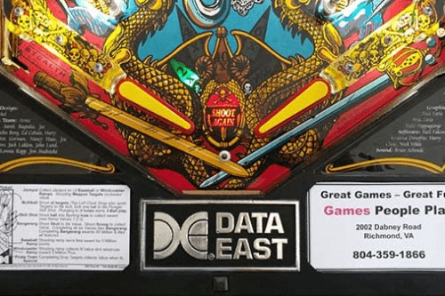 Pinball game in Richmond