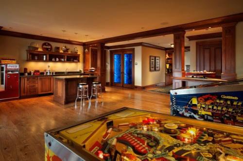 Mancave with pinball machines in Richmond VA